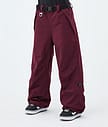 Dope Big W Snowboard Broek Dames Burgundy