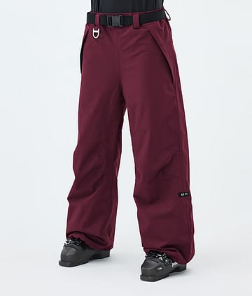 Dope Big W Pantalon de Ski Burgundy