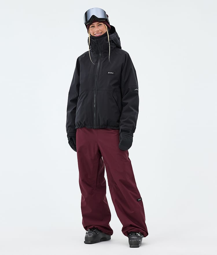 Dope Big W Skibroek Dames Burgundy, Image 2 of 5