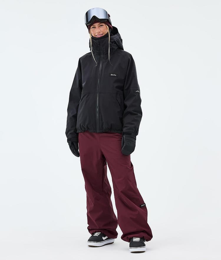Dope Big W Snowboard Broek Dames Burgundy, Image 2 of 5