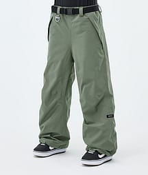 Dope Big W Spodnie Snowboardowe Kobiety Moss Green