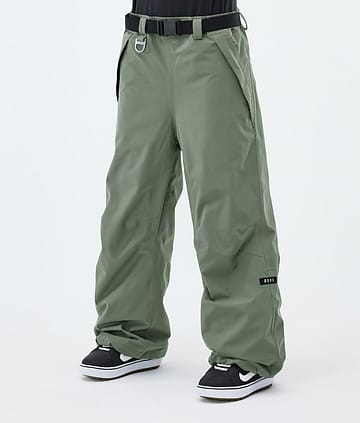 Dope Big W Snowboard Broek Moss Green