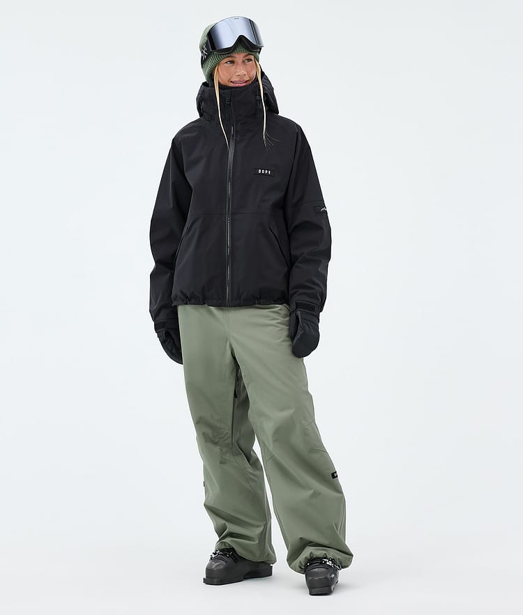Dope Big W Pantalon de Ski Femme Moss Green, Image 2 of 5