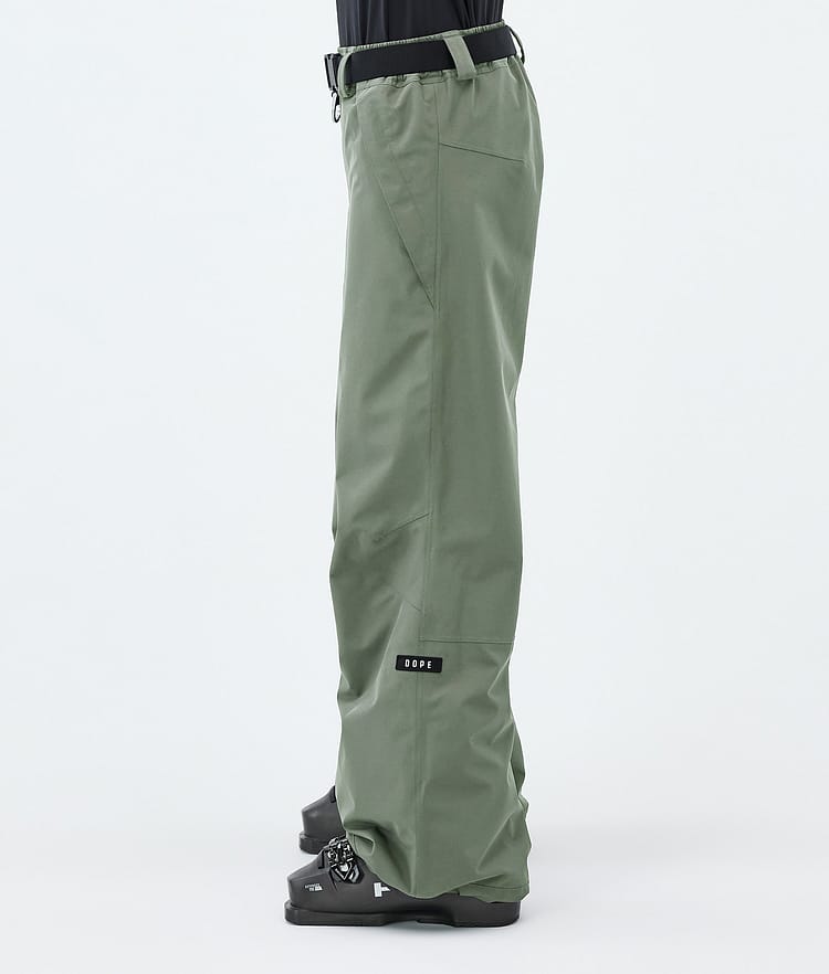 Dope Big W Pantalon de Ski Femme Moss Green, Image 3 of 5