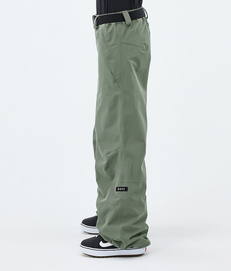 Dope Big W Pantalon de Snowboard Femme Moss Green, Image 3 of 5