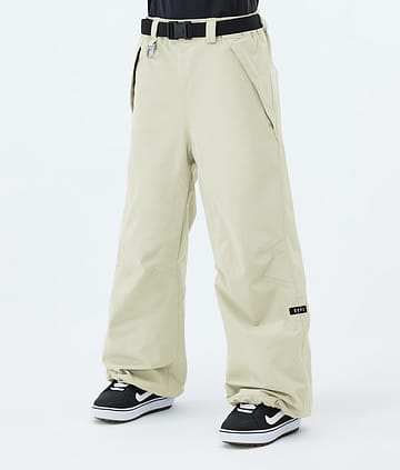 Dope Big W Snowboard Broek Dirty White