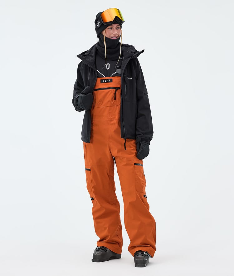 Dope Vertex W Pantaloni Sci Donna Burned Orange, Image 2 of 7