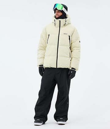 Dope Puffer Snowboard Outfit Dirty White/Black