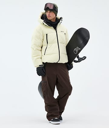 Dope Puffer Outfit Snowboard Dirty White/Dark Brown