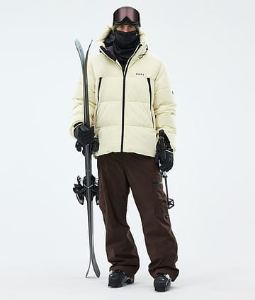 Dope Puffer Outfit Ski Dirty White/Dark Brown