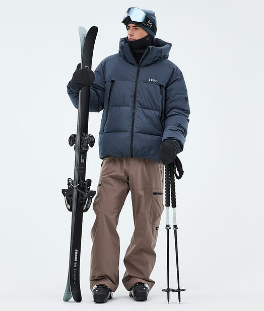Dope Puffer Ski Outfit Metal Blue/Walnut