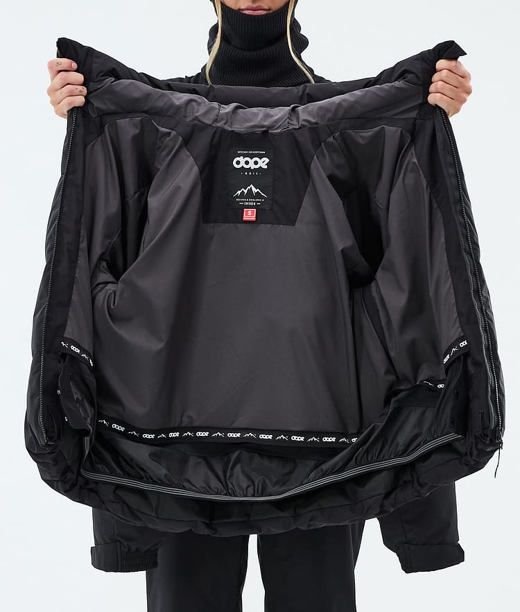 Dope Puffer W Snowboardjakke Dame Black, Image 8 of 8