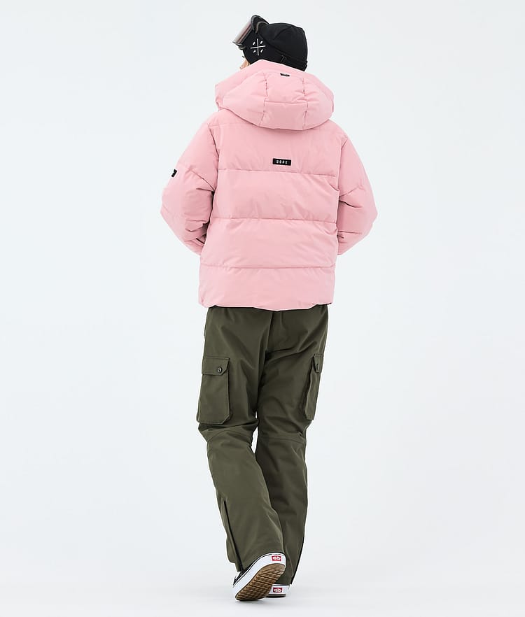Dope Puffer W Snowboard Outfit Damen Soft Pink/Olive Green, Image 2 of 2