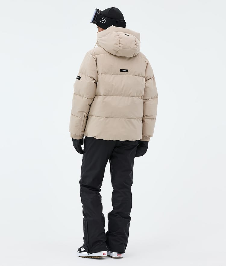 Dope Puffer W Snowboardjakke Dame Sand, Image 3 of 8