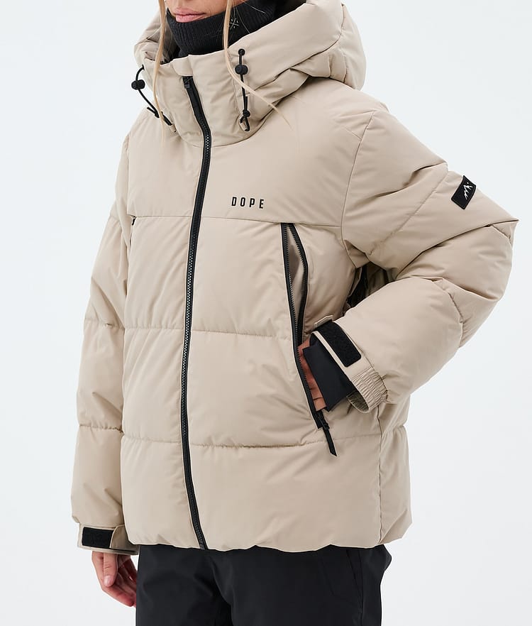 Dope Puffer W Snowboardjakke Dame Sand, Image 7 of 8