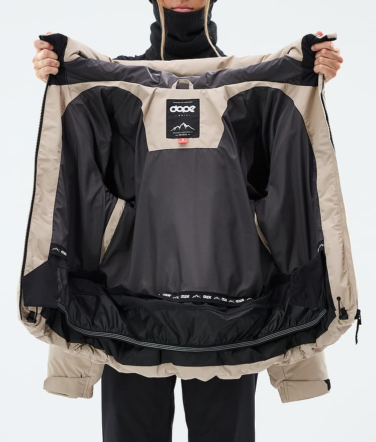 Dope Puffer W Snowboardjakke Dame Sand, Image 8 of 8