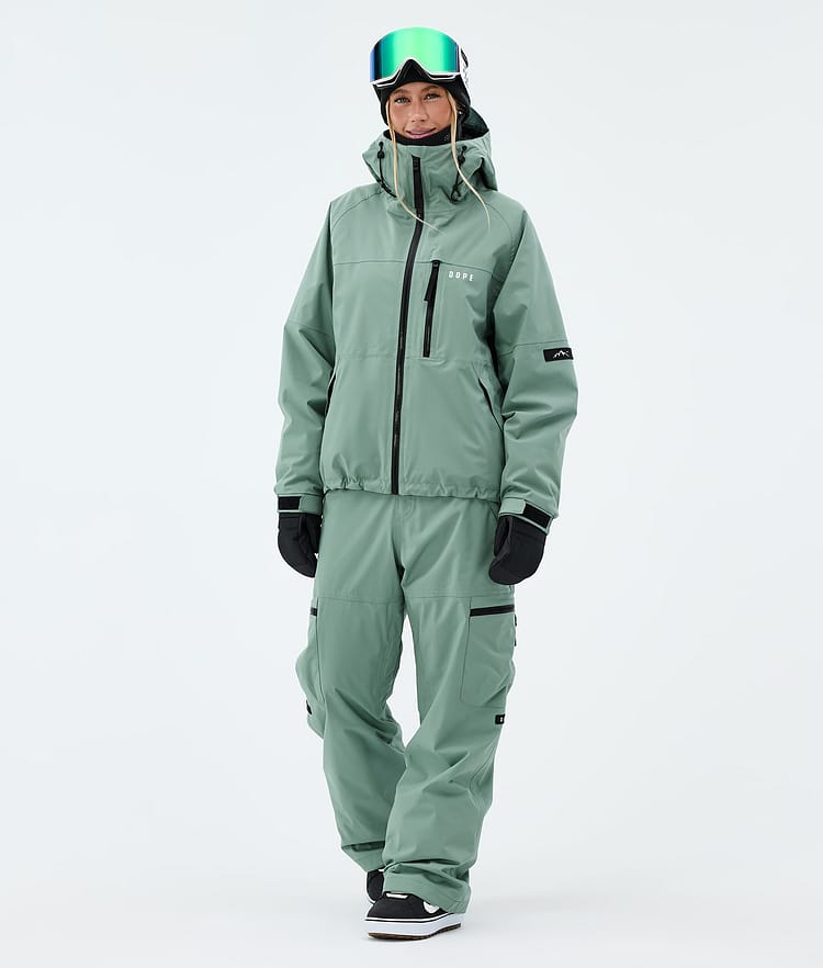 Dope Apex W Snowboard Pants Women Faded Green, Image 2 of 6