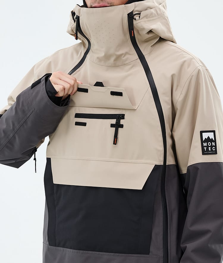 Montec Doom Giacca Snowboard Uomo Sand/Black/Phantom, Image 9 of 10