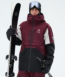 Montec Arch Ski Jacket Men Burgundy/Light Grey/Black