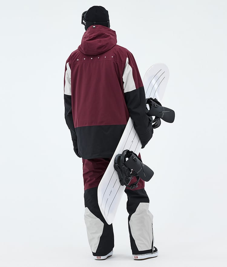 Montec Arch Giacca Snowboard Uomo Burgundy/Light Grey/Black, Image 3 of 9