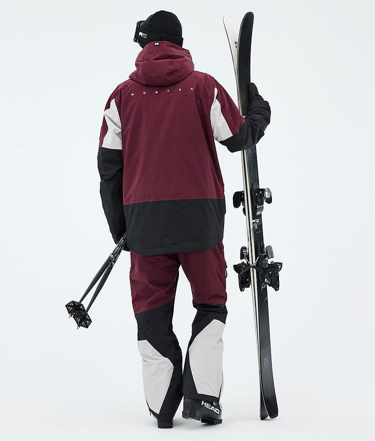Montec Arch Giacca Sci Uomo Burgundy/Light Grey/Black, Image 3 of 9