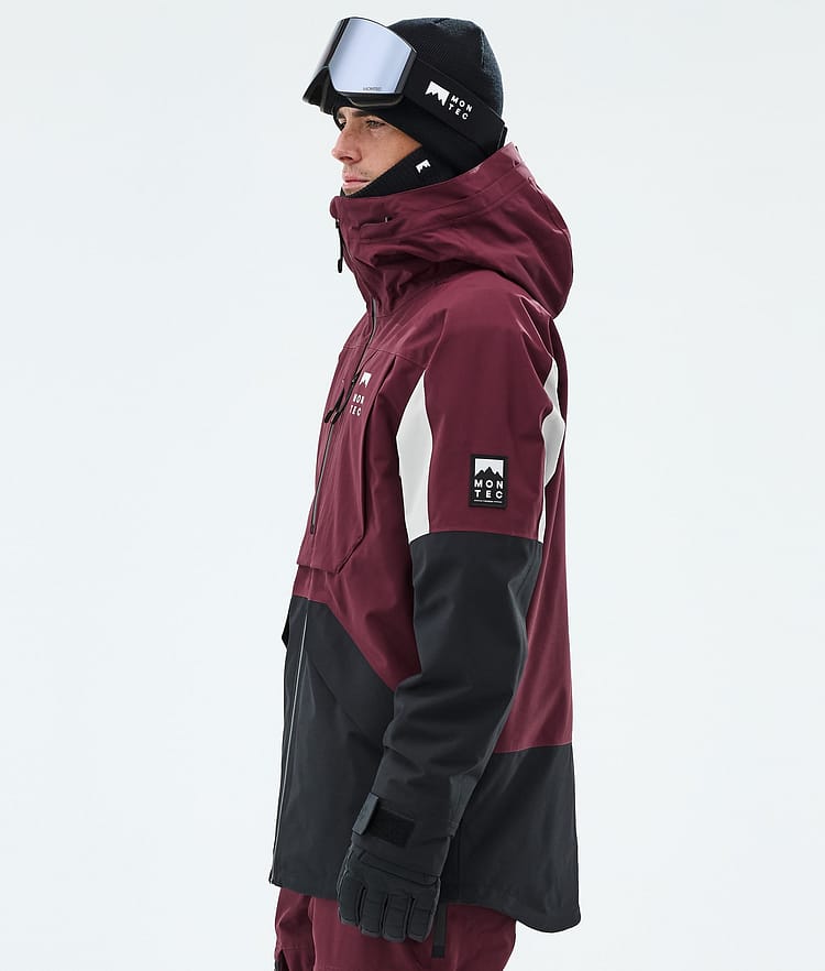 Montec Arch Giacca Sci Uomo Burgundy/Light Grey/Black, Image 5 of 9
