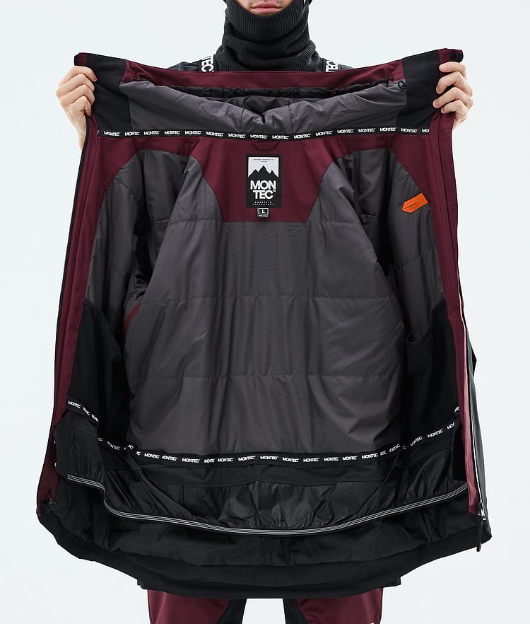 Montec Arch Giacca Sci Uomo Burgundy/Light Grey/Black, Image 9 of 9