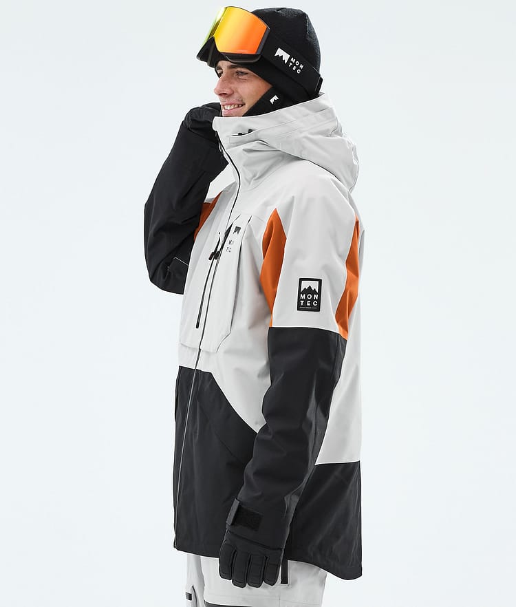 Montec Arch Giacca Sci Uomo Light Grey/Burned Orange/Black, Image 5 of 9