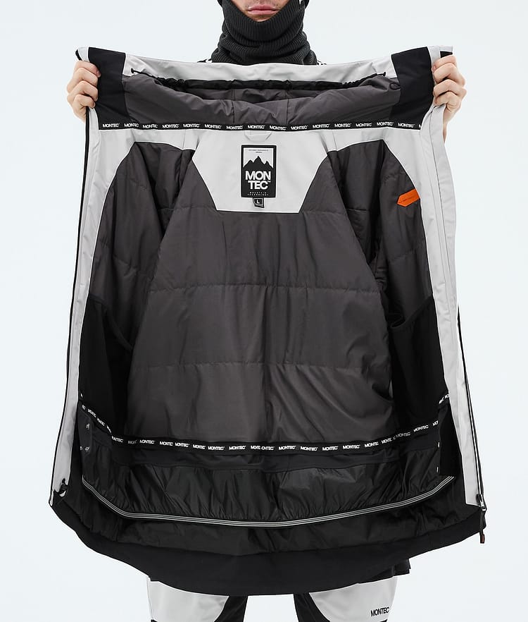 Montec Arch Snowboard Jacket Men Light Grey/Burned Orange/Black, Image 10 of 10