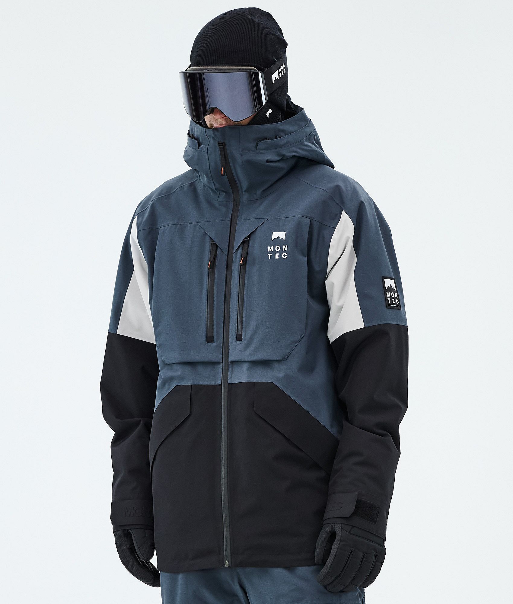 Montec Arch Kurtka Narciarska Mężczyźni - Metal Blue/Light Grey/Black