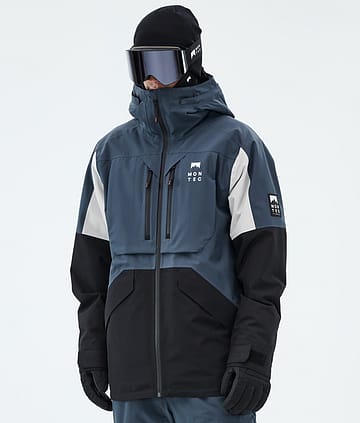 Montec Arch Giacca Snowboard Metal Blue/Light Grey/Black