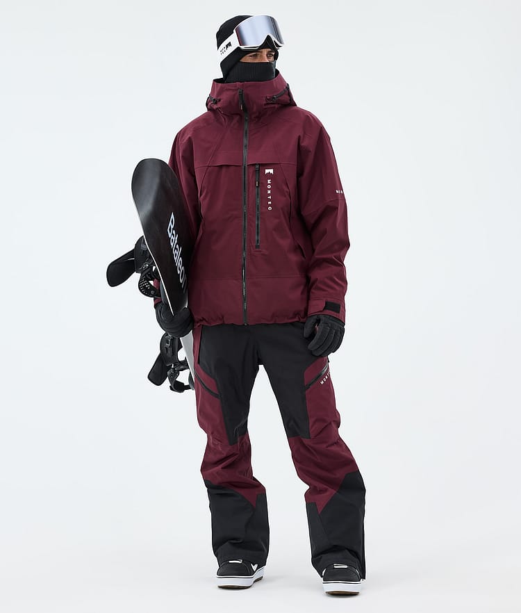 Montec Oracle Snowboard Jacket Men Burgundy, Image 2 of 9