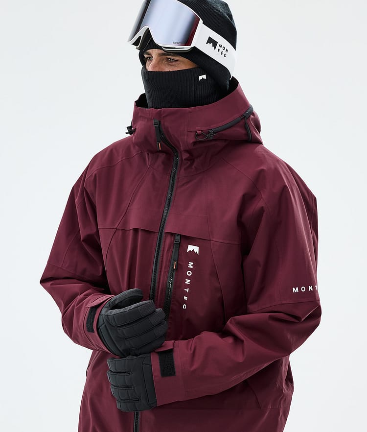 Montec Oracle Snowboard Jacket Men Burgundy, Image 4 of 9