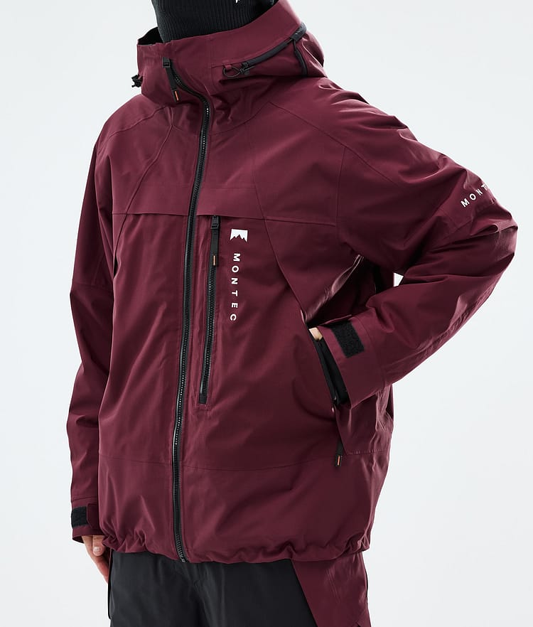 Montec Oracle Snowboard Jacket Men Burgundy, Image 7 of 9