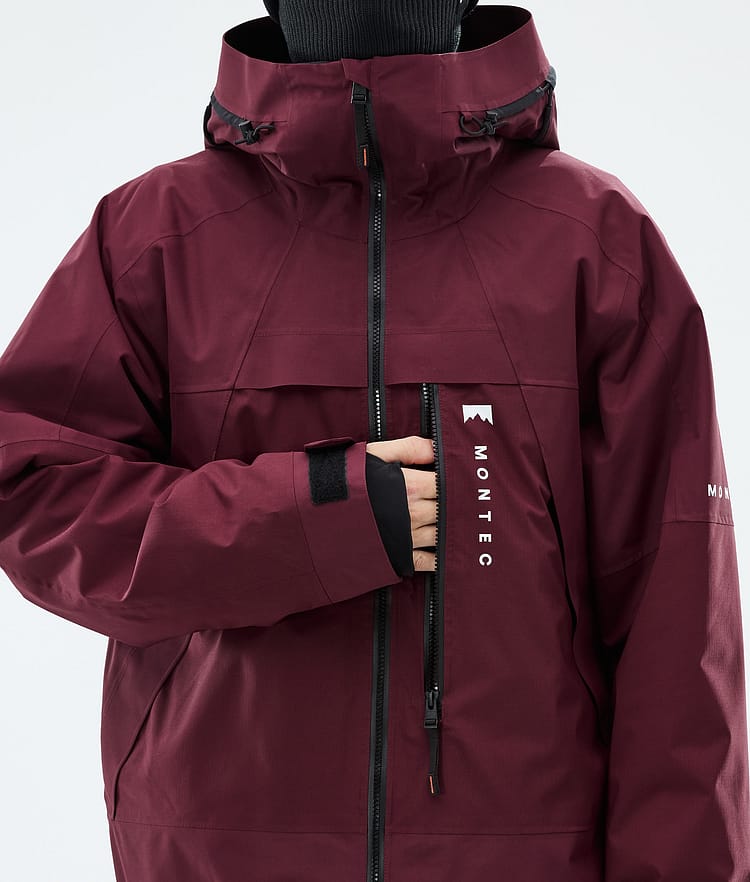 Montec Oracle Snowboard Jacket Men Burgundy, Image 8 of 9
