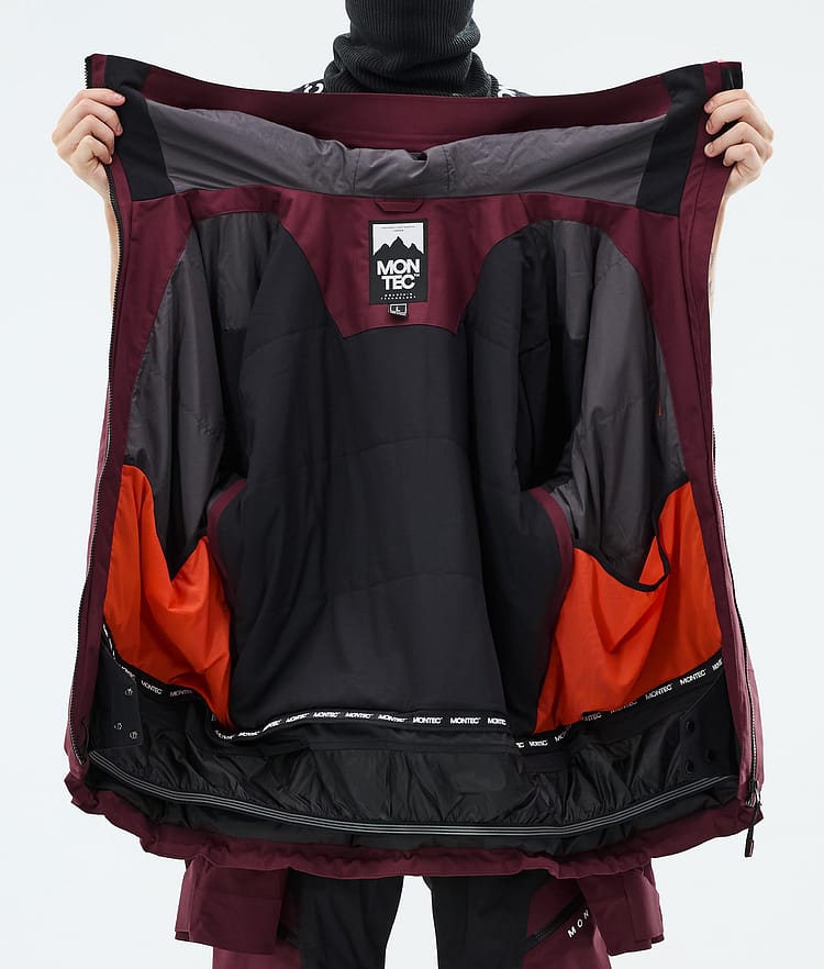 Montec Oracle Giacca Sci Uomo Burgundy, Image 9 of 9
