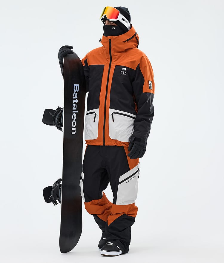 Montec Morpheus Giacca Snowboard Uomo Burned Orange/Black/Light Grey, Image 2 of 9
