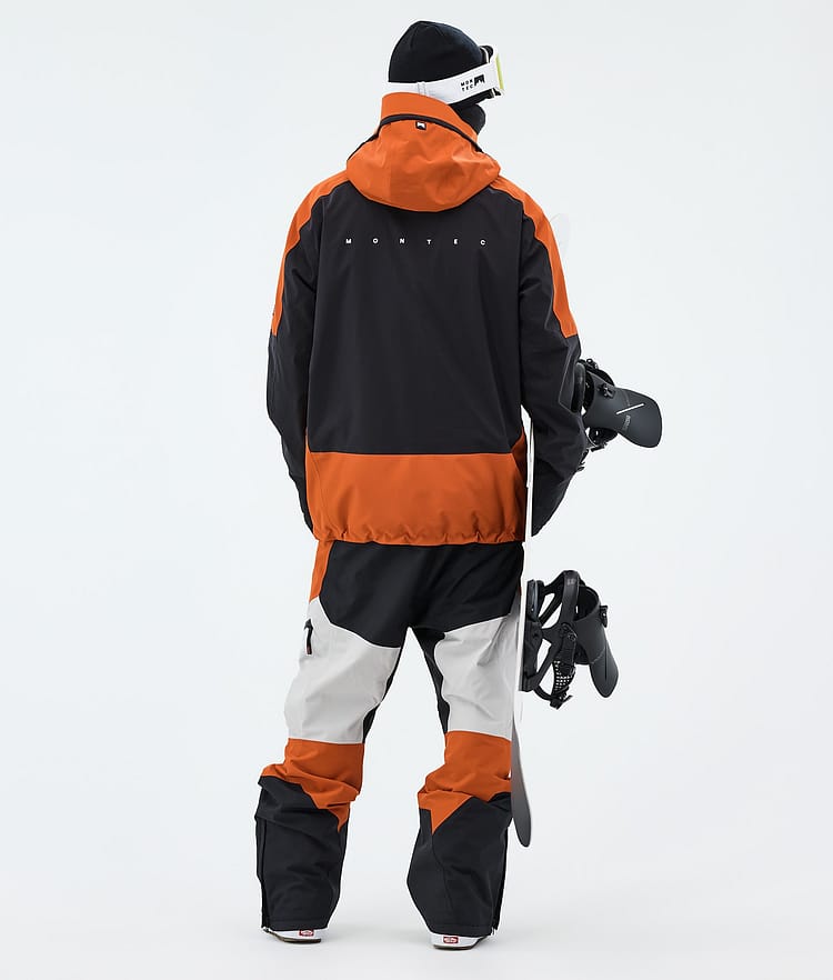 Montec Morpheus Giacca Snowboard Uomo Burned Orange/Black/Light Grey, Image 3 of 9
