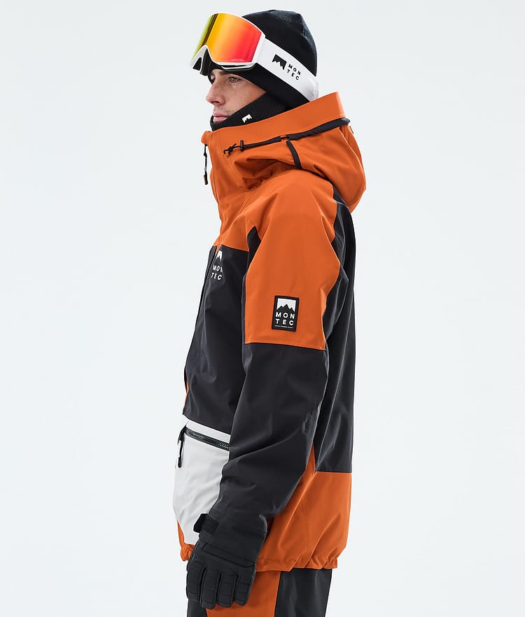 Montec Morpheus Giacca Snowboard Uomo Burned Orange/Black/Light Grey, Image 5 of 9