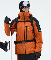 Montec Oracle Kurtka Snowboardowa Mężczyźni Burned Orange/Black