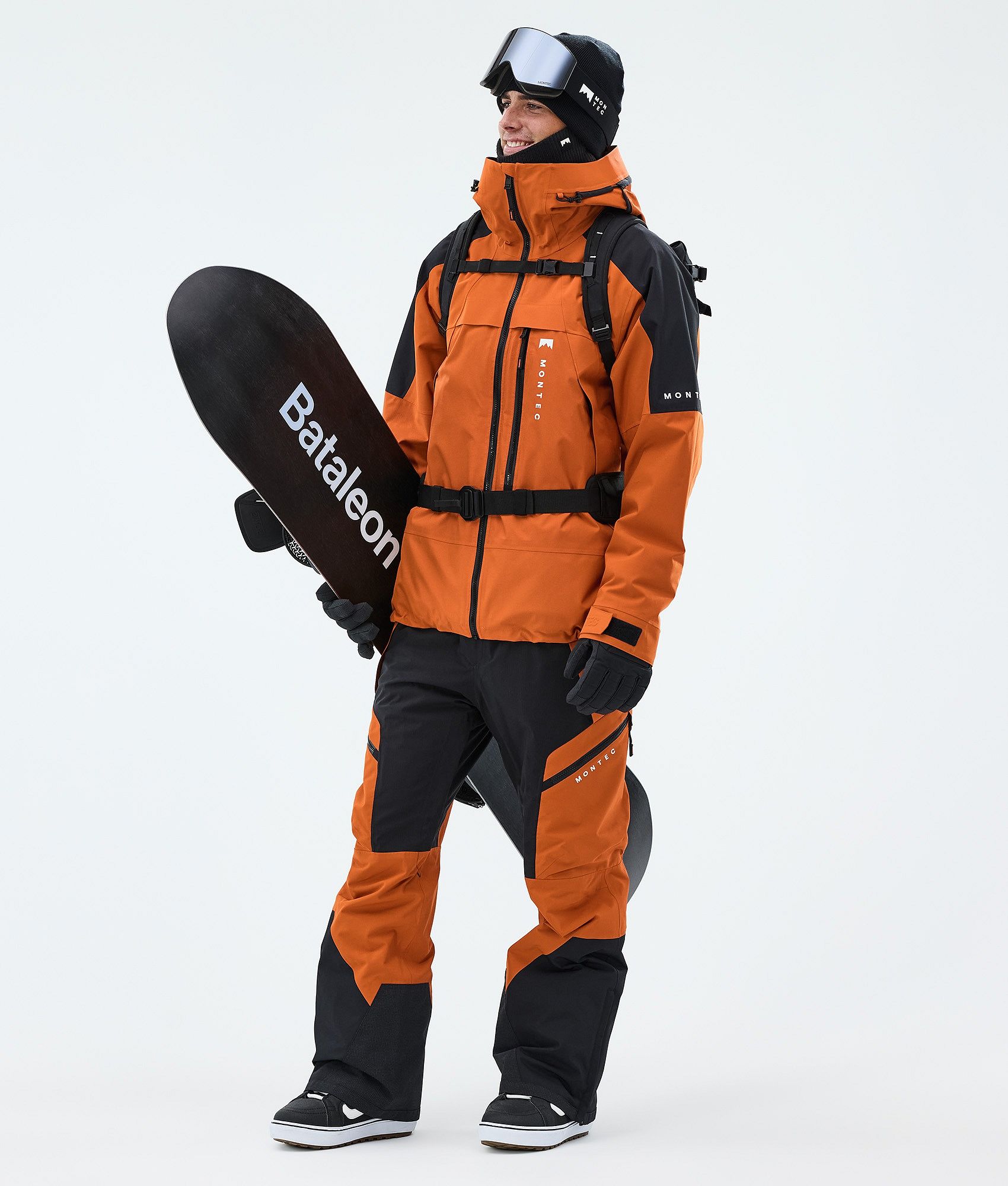 Montec Oracle Snowboard Jacket Men Burned Orange/Black | Ridestore.com