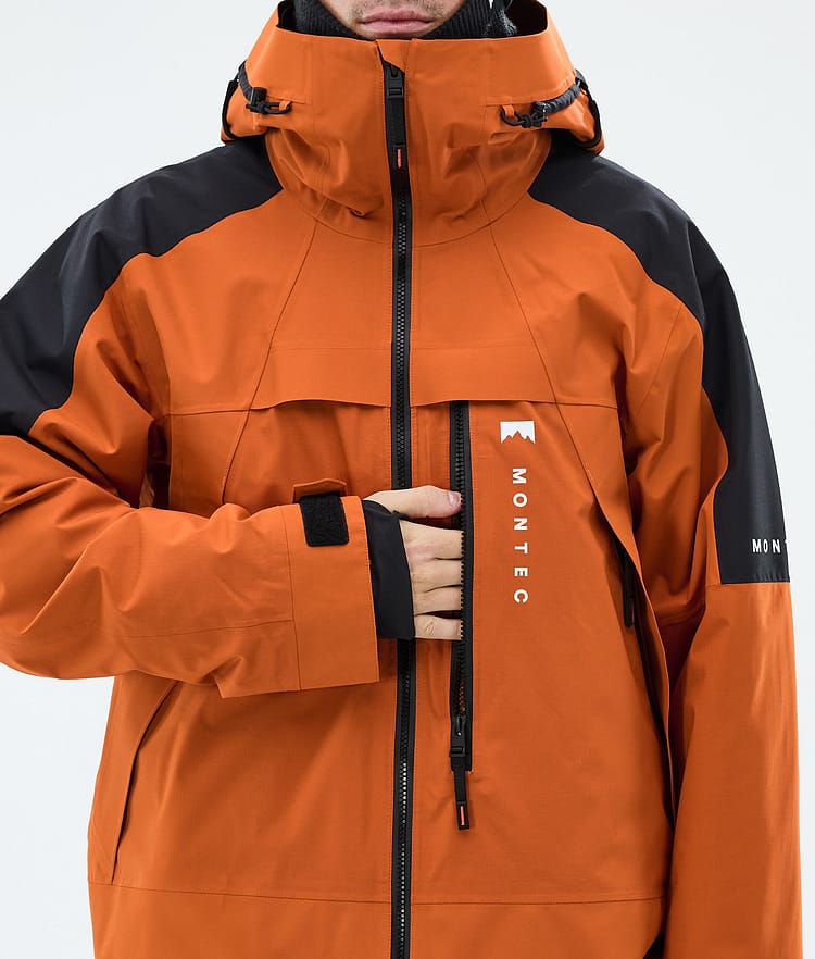 Montec Oracle Snowboard jas Heren Burned Orange/Black, Image 8 of 9