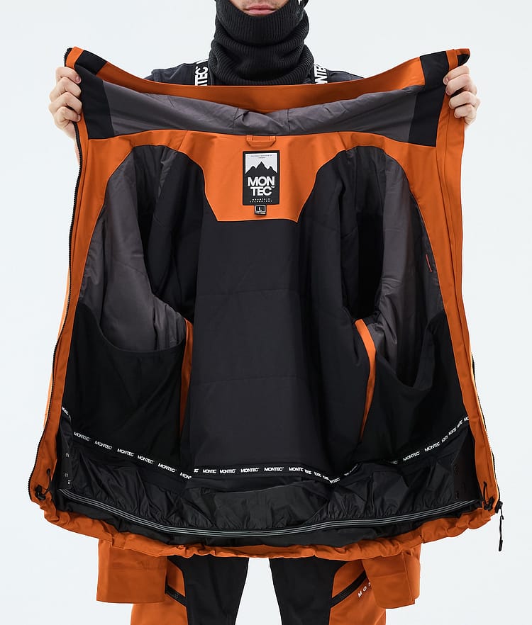Montec Oracle Giacca Sci Uomo Burned Orange/Black, Image 9 of 9