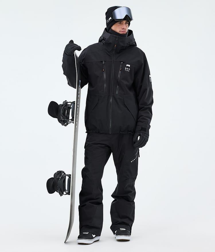 Montec Sentinel Snowboardjakke Herre Black, Image 2 of 9