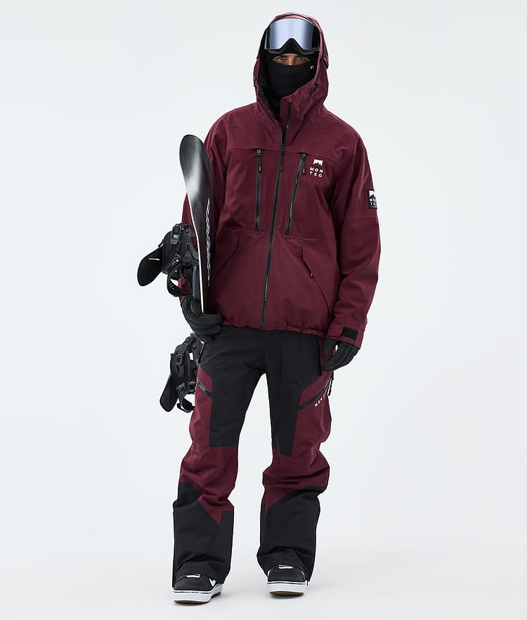 Montec Sentinel Snowboardjakke Herre Burgundy, Image 2 of 9