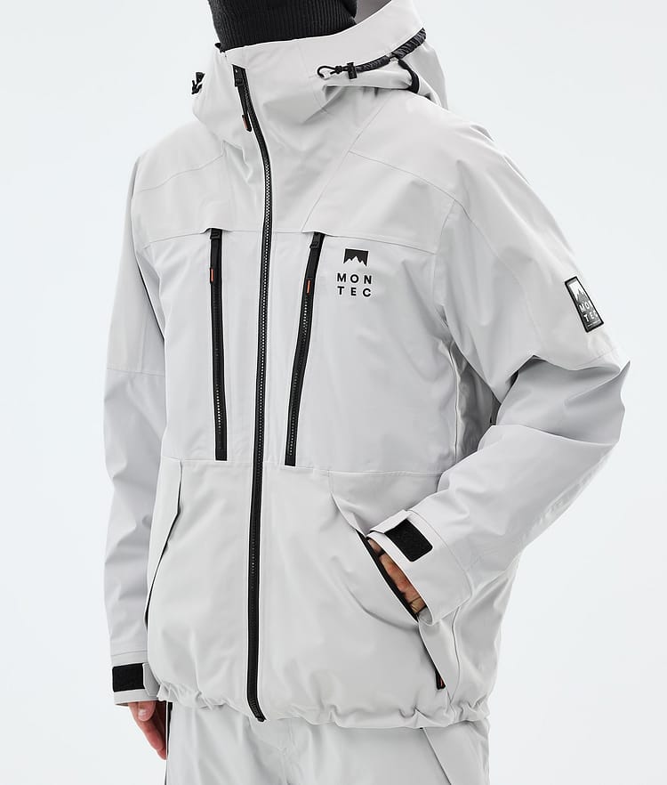 Montec Sentinel Snowboardjakke Herre Light Grey, Image 7 of 9