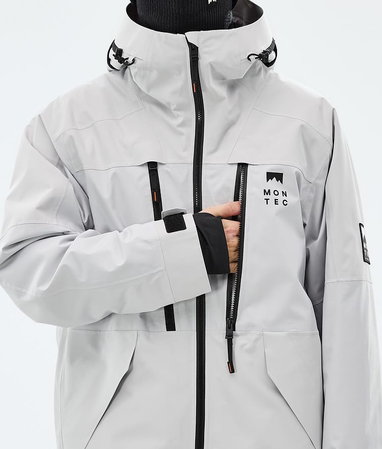 Montec Sentinel Snowboardjakke Herre Light Grey, Image 8 of 9