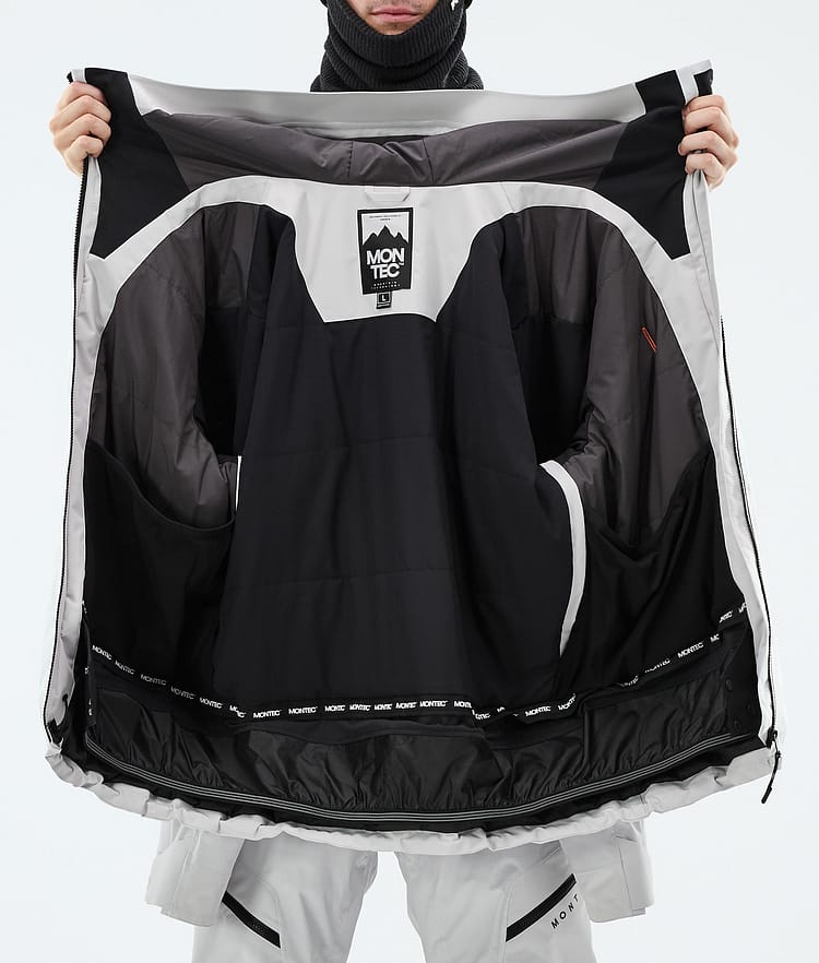 Montec Sentinel Snowboardjakke Herre Light Grey, Image 9 of 9