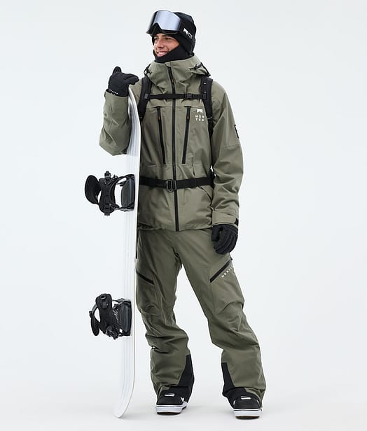 Montec Sentinel Snowboard Outfit Greenish