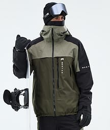 Montec Oracle Kurtka Snowboardowa Mężczyźni Greenish/Black/Olive Green